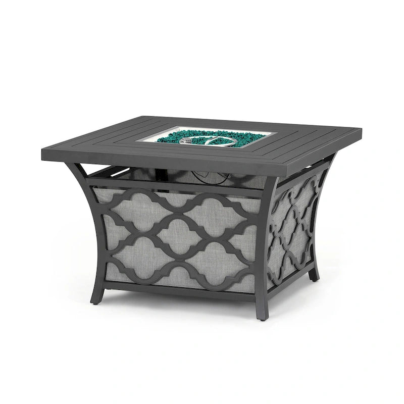 Ensemble de conversation feu de camp Venetia 5 pièces Sunbrella pour patio extérieur