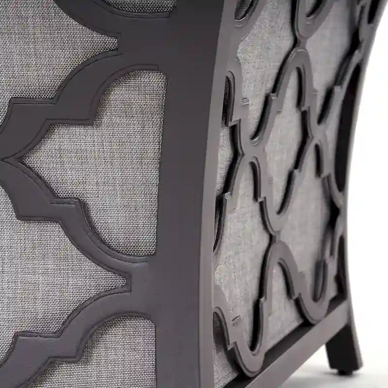 Ensemble de conversation feu de camp Venetia 5 pièces Sunbrella pour patio extérieur