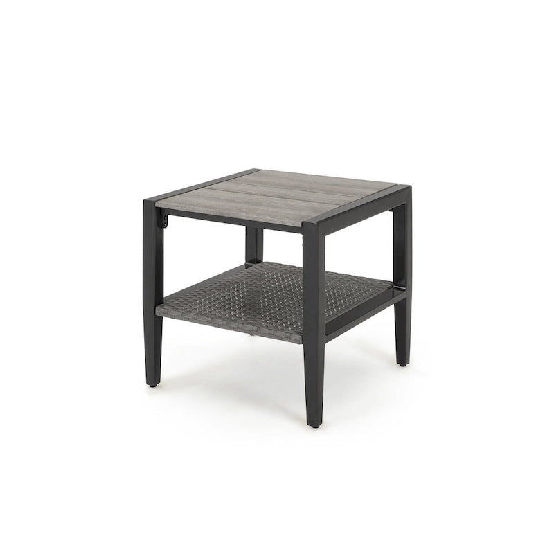 Ensemble de salon de jardin Vistano 7 pièces Sunbrella avec fauteuil inclinable - Gris