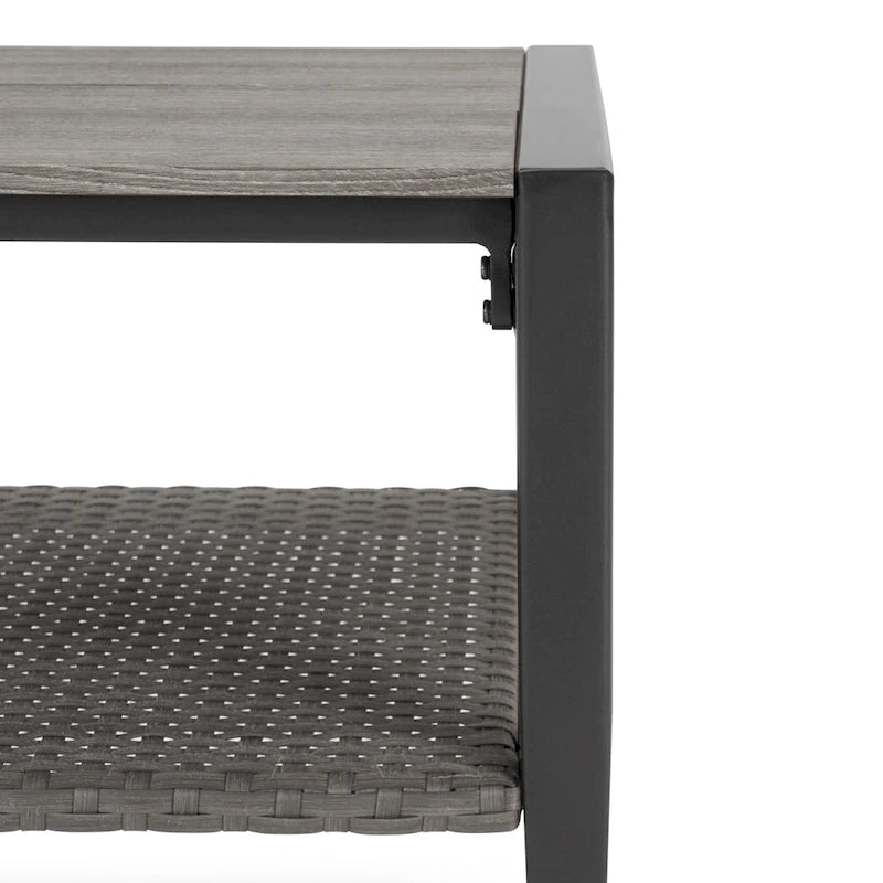 Ensemble de salon de jardin Vistano 7 pièces Sunbrella avec fauteuil inclinable - Gris