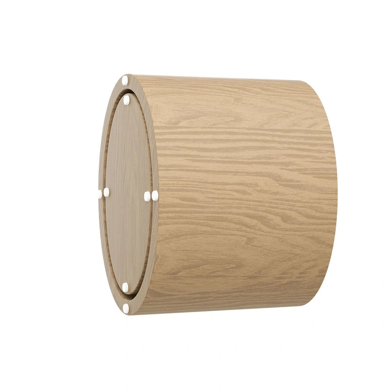 Ensemble de 2 pièces : table d'appoint et table basse avec placage chêne