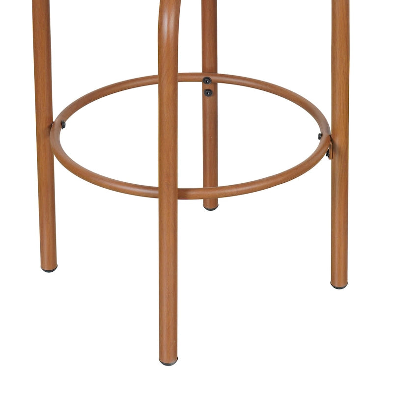 Christopher Knight Home - Tabourets de bar Jordan modernes en rotin tressé avec dossier et accoudoirs, lot de 2