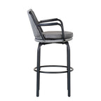 Christopher Knight Home - Tabourets de bar Jordan modernes en rotin tressé avec dossier et accoudoirs, lot de 2