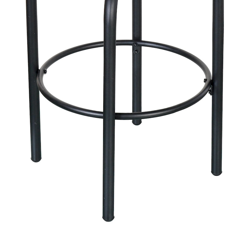 Christopher Knight Home - Tabourets de bar Jordan modernes en rotin tressé avec dossier et accoudoirs, lot de 2