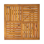 Ensemble de salle à manger d'extérieur 5 pièces en bois d'acacia Captef par Christopher Knight Home