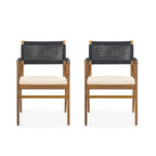 Ensemble de salle à manger d'extérieur 5 pièces en bois d'acacia Captef par Christopher Knight Home