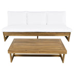 Christopher Knight Home - Ensemble canapé de jardin Sherwood en acacia avec table basse