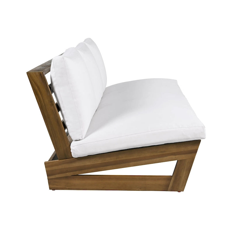 Christopher Knight Home - Ensemble canapé de jardin Sherwood en acacia avec table basse