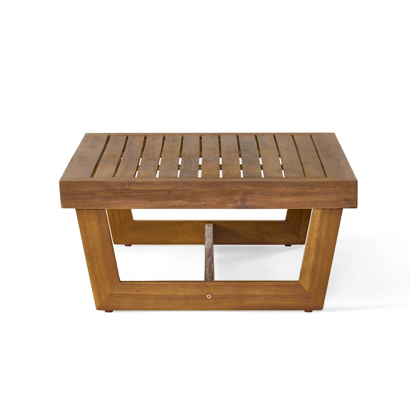 Christopher Knight Home - Ensemble canapé de jardin Sherwood en acacia avec table basse