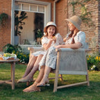 Ensemble bistro Lynn 3 pièces en bois pour patio extérieur