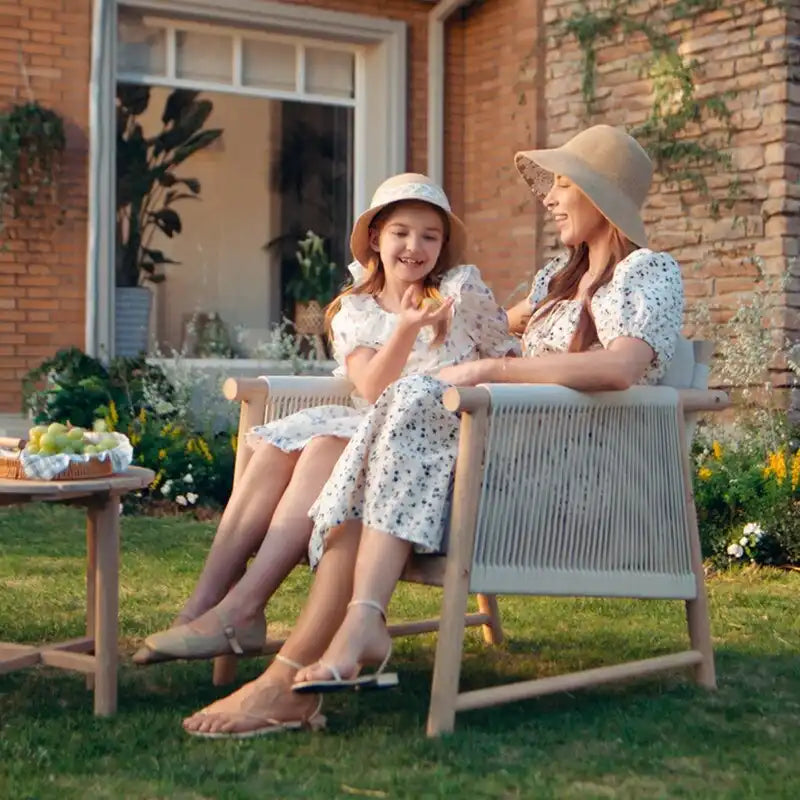 Ensemble bistro Lynn 3 pièces en bois pour patio extérieur