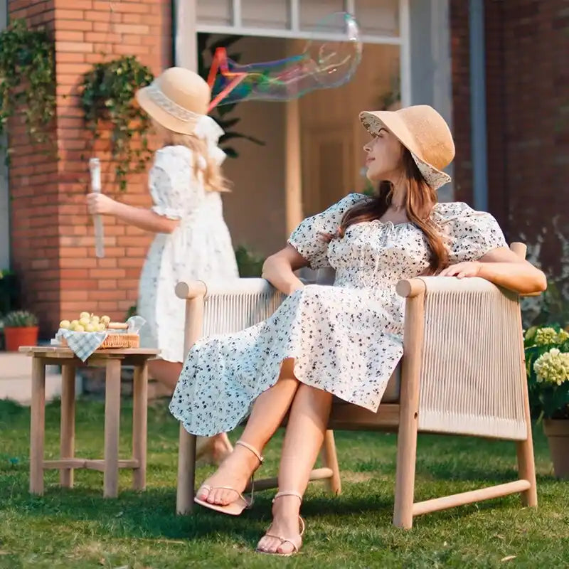 Ensemble bistro Lynn 3 pièces en bois pour patio extérieur