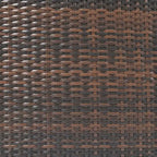 Ensemble de canapé d'angle modulable en rotin pour extérieur, 6 pièces, avec table basse et combinaison libre.