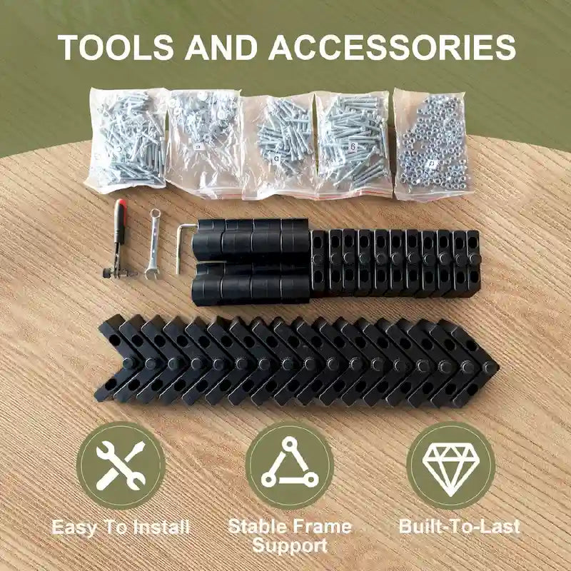 Ensemble de mobilier de jardin 7 pièces, canapé d'angle pour terrasse