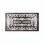 Table de salle à manger rectangulaire d'extérieur en aluminium moulé