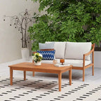 Outdoor 2 piece Loveseat Set With Table