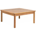 Ensemble de canapés de patio d'extérieur 4 pièces en bois d'acacia et corde