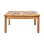 Ensemble de canapés de patio d'extérieur 4 pièces en bois d'acacia et corde
