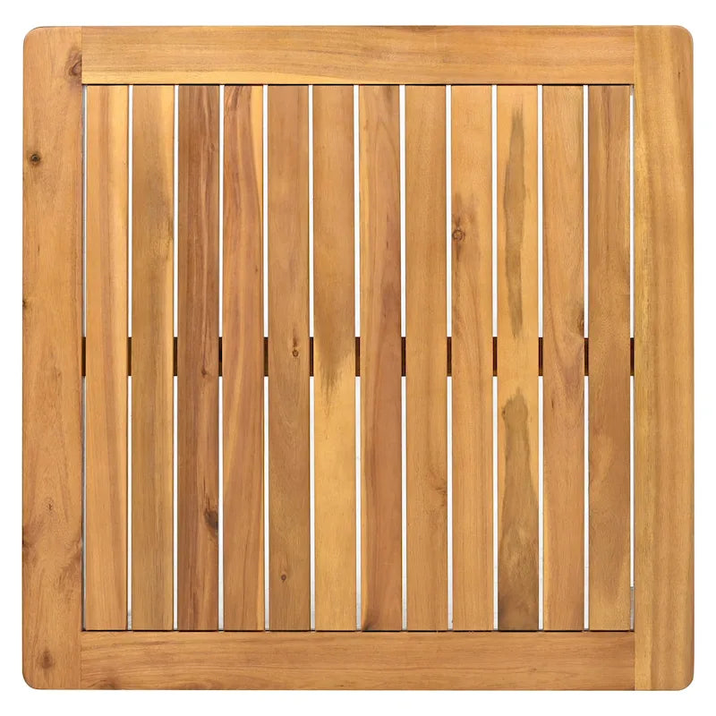 Ensemble de canapés de patio d'extérieur 4 pièces en bois d'acacia et corde