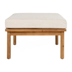 Ensemble de canapés de patio d'extérieur 4 pièces en bois d'acacia et corde