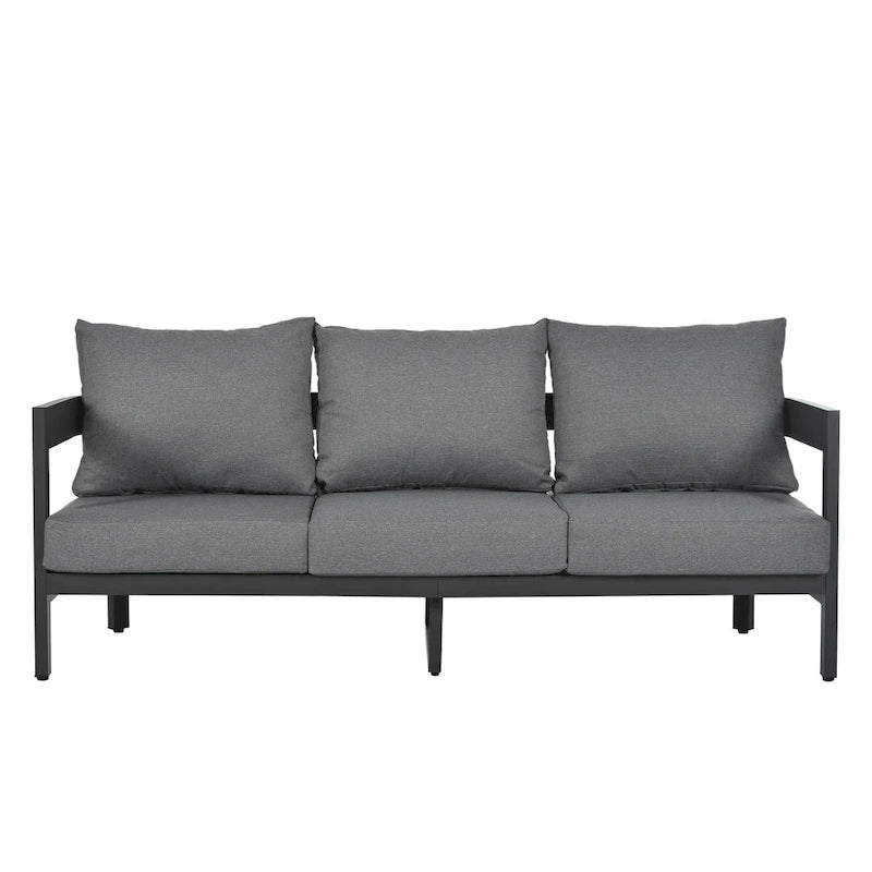 Ensemble de canapé d'extérieur moderne Roomfitters avec table, mobilier de patio multi-personnes pour jardin, cour, balcon