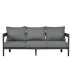 Ensemble de canapé d'extérieur moderne Roomfitters avec table, mobilier de patio multi-personnes pour jardin, cour, balcon