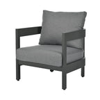 Ensemble de canapé d'extérieur moderne Roomfitters avec table, mobilier de patio multi-personnes pour jardin, cour, balcon