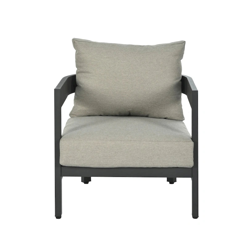 Ensemble de canapé d'extérieur moderne Roomfitters avec table, mobilier de patio multi-personnes pour jardin, cour, balcon