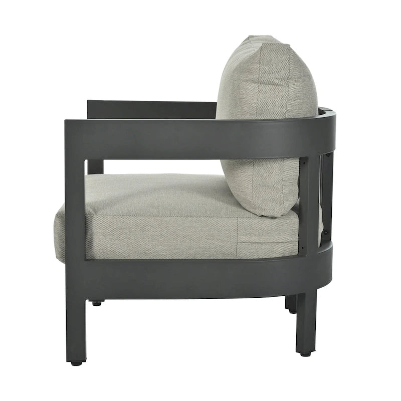 Ensemble de canapé d'extérieur moderne Roomfitters avec table, mobilier de patio multi-personnes pour jardin, cour, balcon