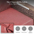 Fauteuil pivotant d'extérieur en rotin à 360° avec coussin épais