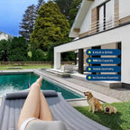 Hamac double robuste pour 2 personnes, avec cadre en acier pliable