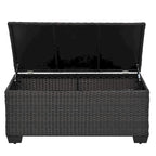 Ensemble de mobilier de jardin 10 pièces, canapé d'angle en rotin pour terrasse, ensemble de conversation résistant aux intempéries avec coussins et table basse