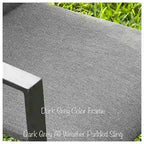 Ensemble de salle à manger d'extérieur Tropea 13 pièces en aluminium gris foncé avec sac de transport gris nuit - Non disponible