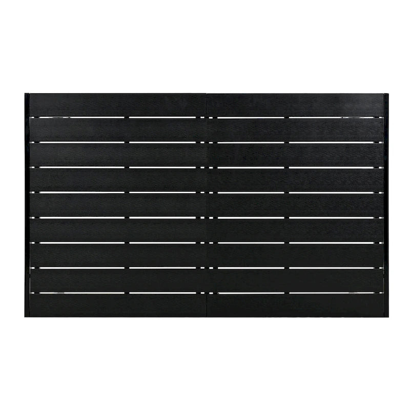 Ensemble de salle à manger d'extérieur 7 pièces, comprenant 6 chaises de patio empilables et une table rectangulaire pour patio ou balcon.