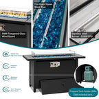 Ensemble de sièges sectionnels 8 pièces avec foyer