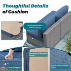 Ensemble de sièges sectionnels 8 pièces avec foyer