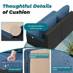 Ensemble de sièges sectionnels 8 pièces avec foyer