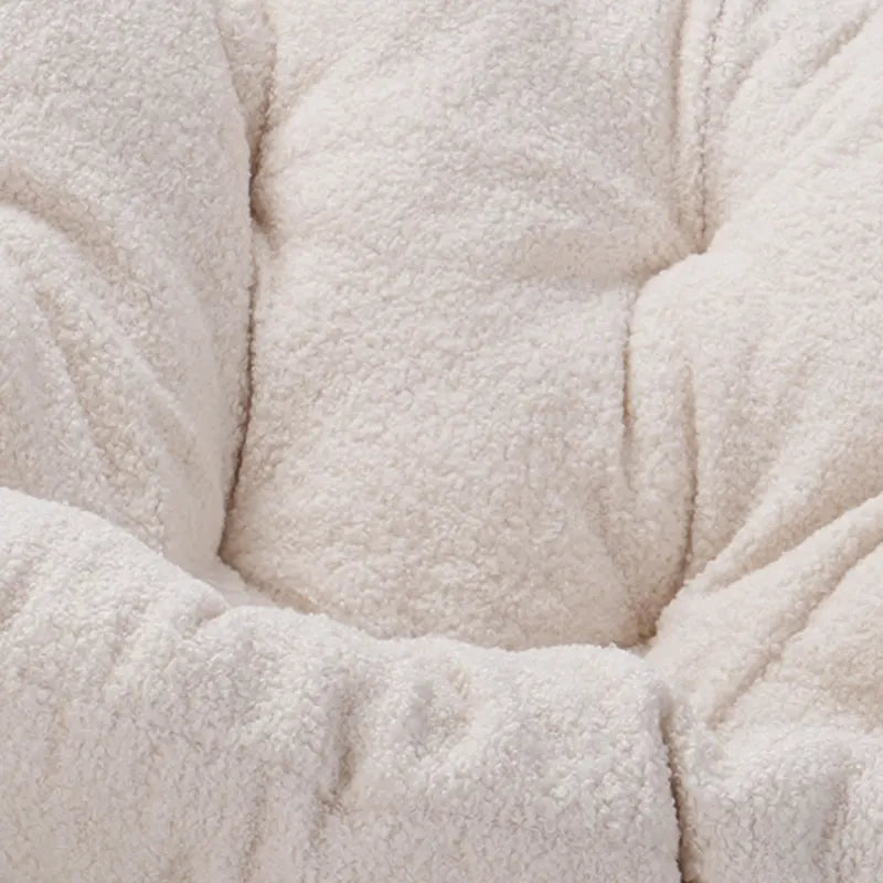 Fauteuil à bascule d'extérieur rembourré, fauteuil œuf surdimensionné en rotin pour patio