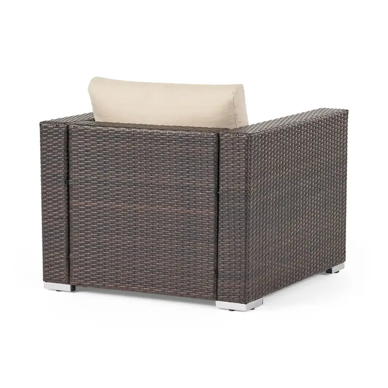 Fauteuil club d'extérieur en osier Santa Rosa par Christopher Knight Home