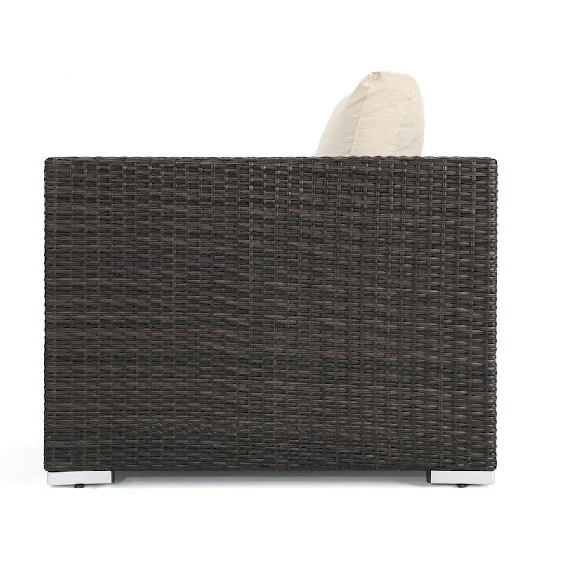 Fauteuil club d'extérieur en osier Santa Rosa par Christopher Knight Home