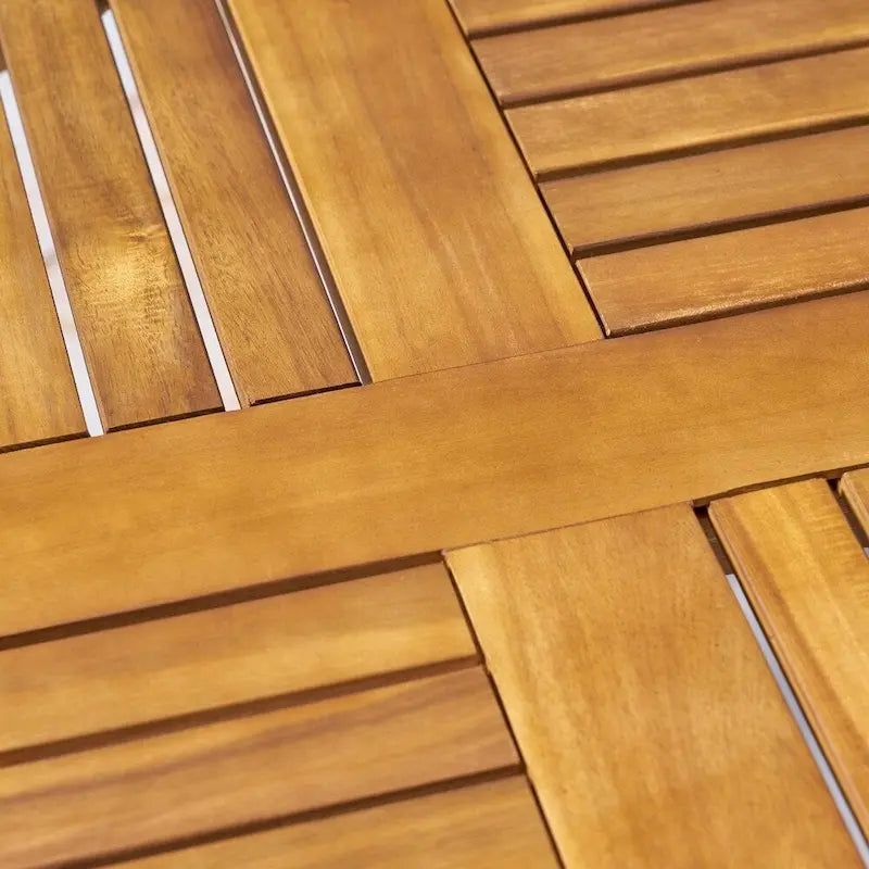 Ensemble de salle à manger d'extérieur Wyatt 7 pièces en bois d'acacia et osier par Christopher Knight Home