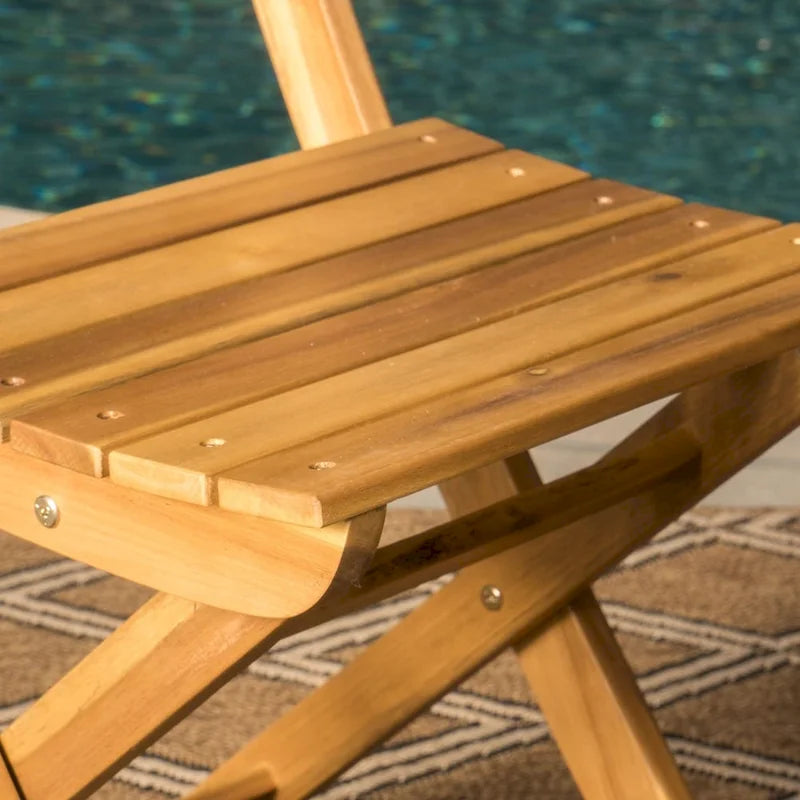 Ensemble bistro pliable 3 pièces en bois d'acacia Positano Outdoor de Christopher Knight Home