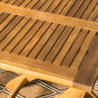 Ensemble bistro pliable 3 pièces en bois d'acacia Positano Outdoor de Christopher Knight Home