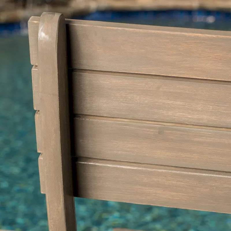 Ensemble bistro pliable 3 pièces en bois d'acacia Positano Outdoor de Christopher Knight Home