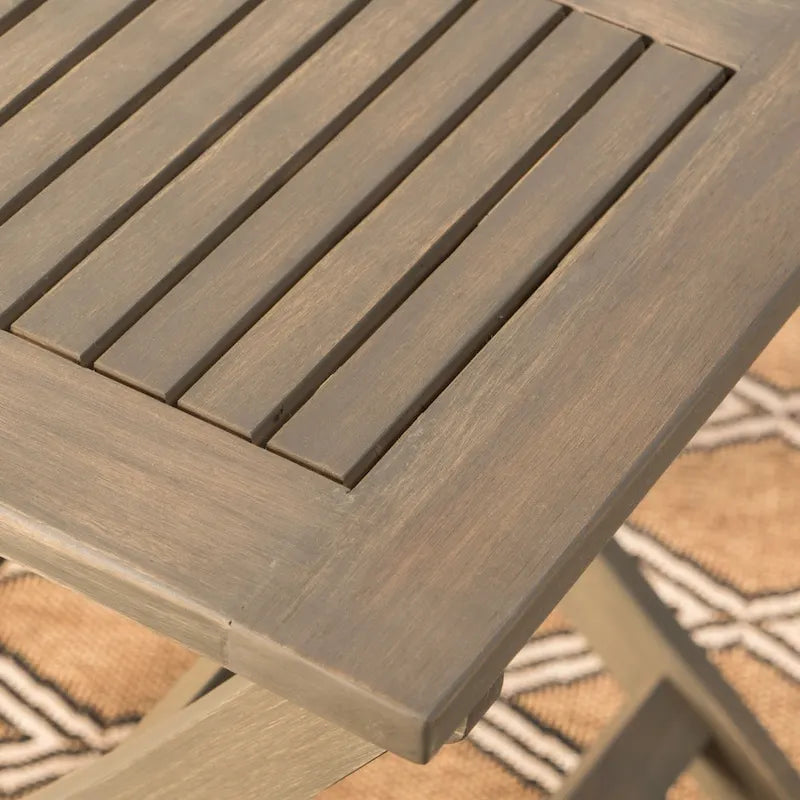 Ensemble bistro pliable 3 pièces en bois d'acacia Positano Outdoor de Christopher Knight Home