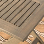 Ensemble bistro pliable 3 pièces en bois d'acacia Positano Outdoor de Christopher Knight Home