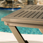 Ensemble bistro pliable 3 pièces en bois d'acacia Positano Outdoor de Christopher Knight Home