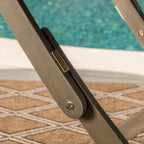 Ensemble bistro pliable 3 pièces en bois d'acacia Positano Outdoor de Christopher Knight Home