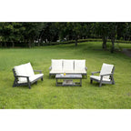 Canapé d'extérieur avec coussins