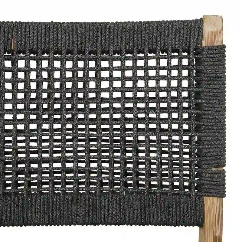 Canapé ou chaise d'extérieur contemporaine en bois gris foncé